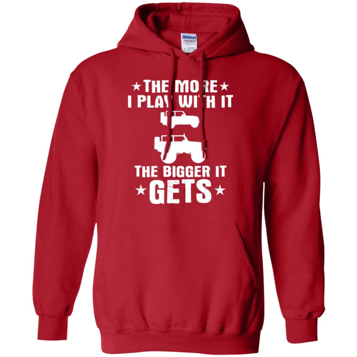 Jeep Lovers T-shirt The More I Play With It The Bigger It Get Red