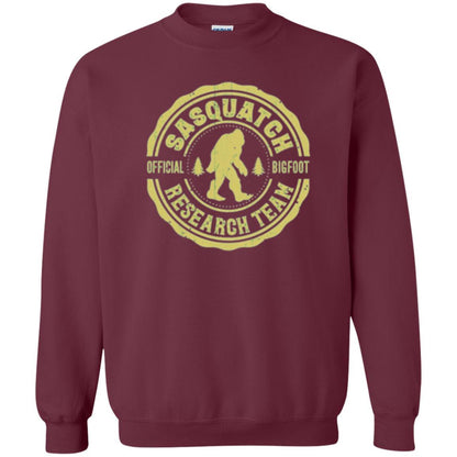 Squatchin Gone T-shirt Finding Sasquatch Bigfoot Research Team Maroon