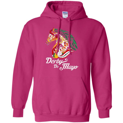 Derby Cinco De Mayo Floral Horse Race T-shirt Heliconia