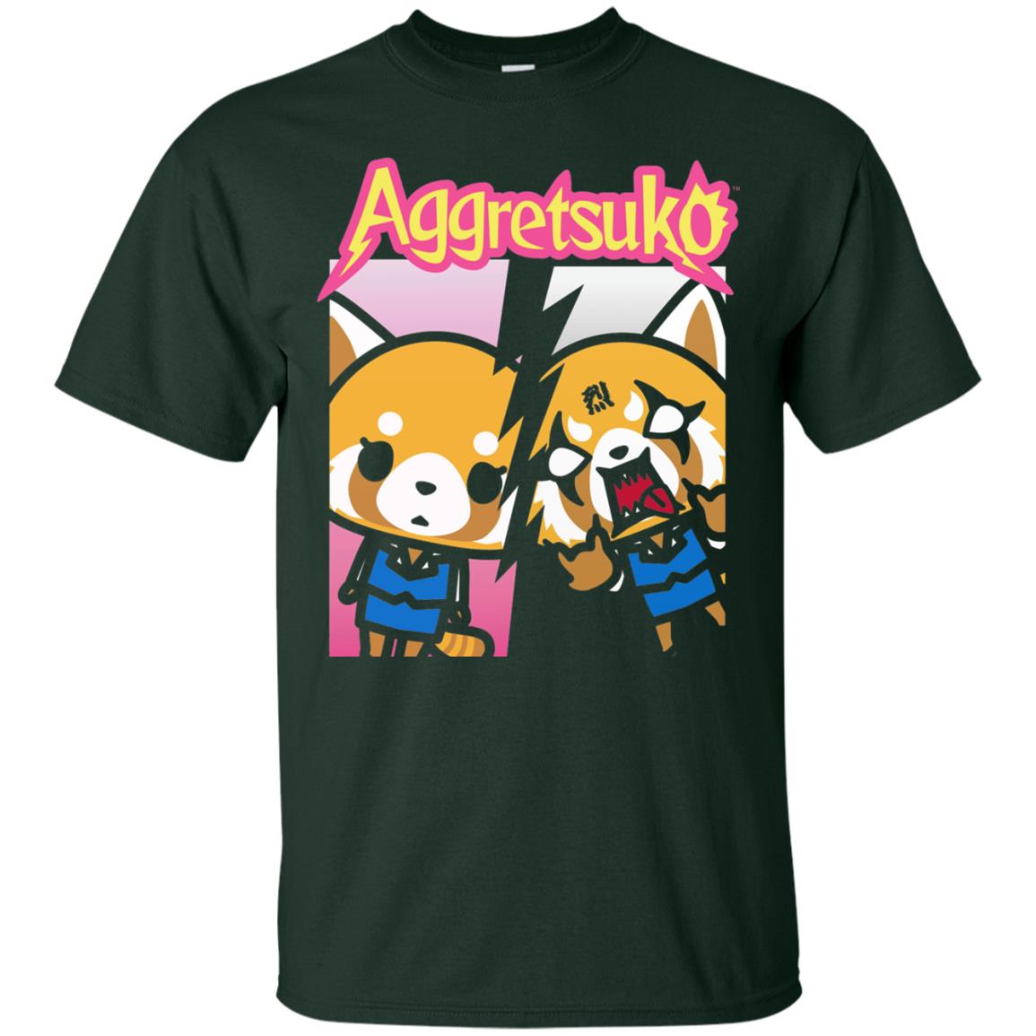 Aggretsuko Split Personality T-shirt Forest