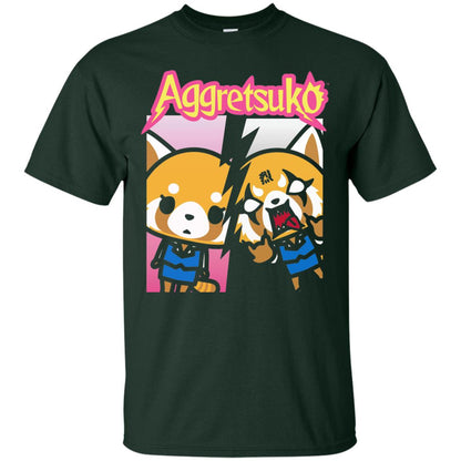 Aggretsuko Split Personality T-shirt Forest