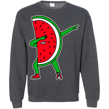 Dabbing Watermelon Shirt Dark Heather