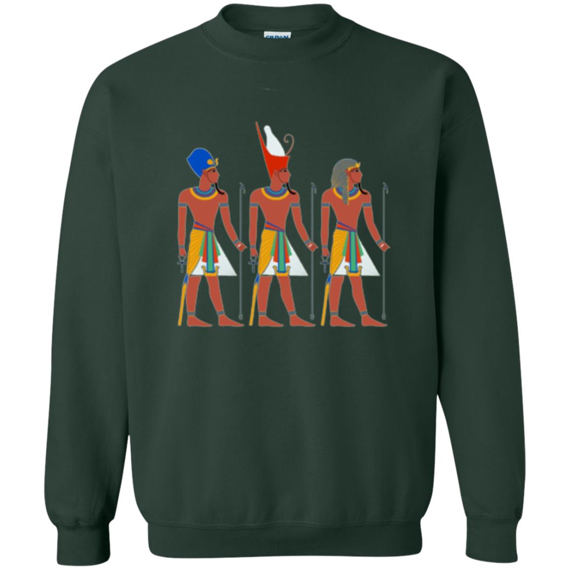 Ancient Egypt Pharaoh Art T-shirt Forest Green