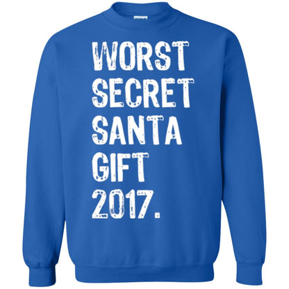 Christmas T-shirt Worst Secret Santa Gift 2017 Royal