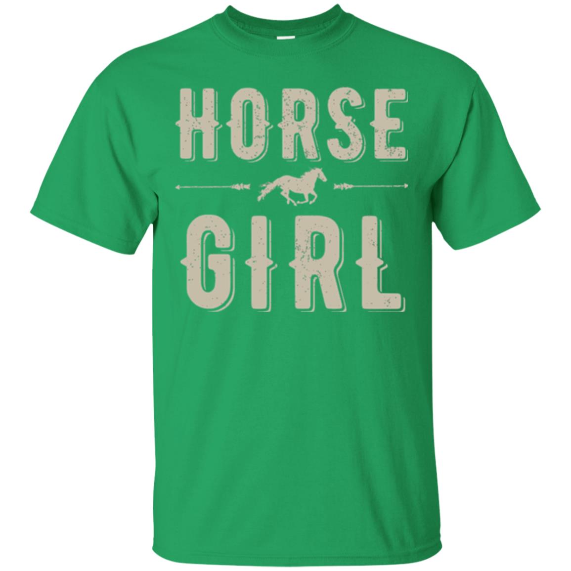 Horse Girl T-shirt Irish Green