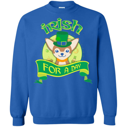 Saint Patrick_s Day T-shirt Amazing I_m Irish Chihuahua Royal