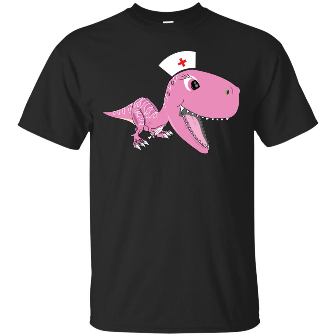 Dinosau-nurse Dinosaurus Nursing Shirt Black