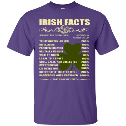 Irish Facts Intelligent Problem Solving Shirt Purple