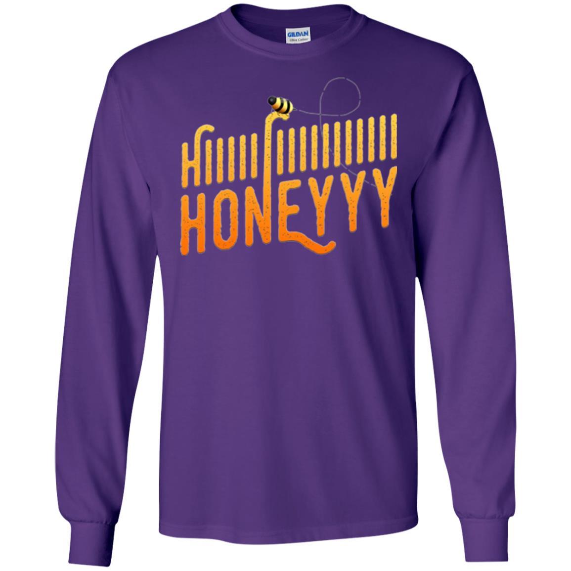 Bee T-shirt Hi Honey T-shirt Purple