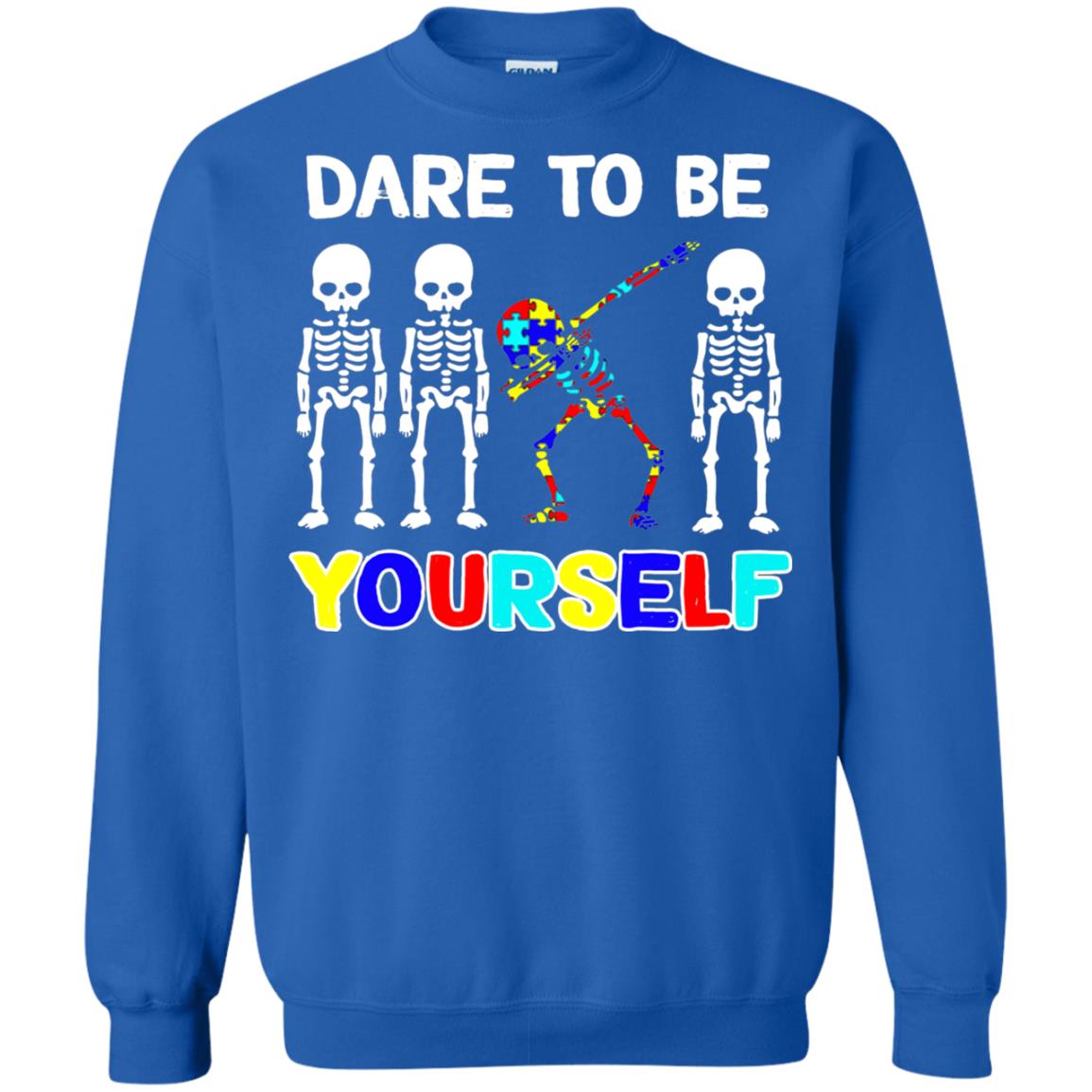 Dare To Be Yourself Autism Awareness Shirt Royal