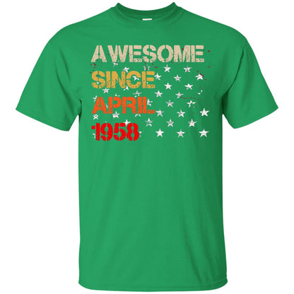 Born In April 1958 60th Birthday Awesome Since April 1958 Irish Green