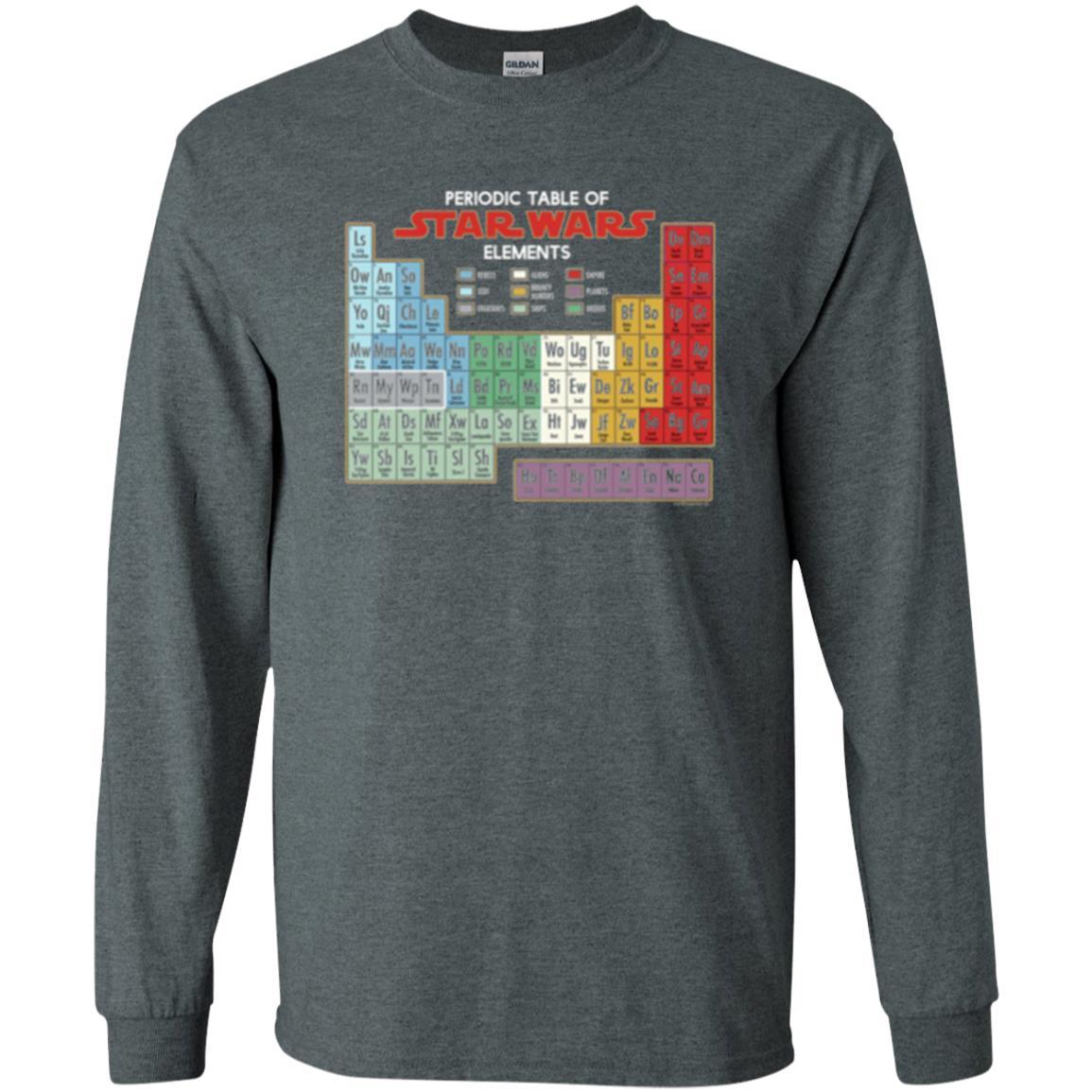 Film T-shirt Star Wars Periodic Table Of Elements Graphic Dark Heather