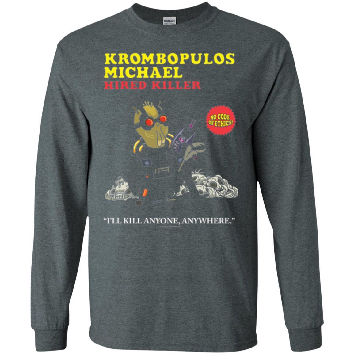 Film T-shirt Krombopulos Michael Hired Killer Dark Heather