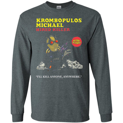 Film T-shirt Krombopulos Michael Hired Killer Dark Heather