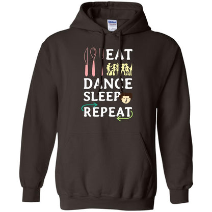 Eat Dance Sleep Repeat Dance Lover Shirt Dark Chocolate