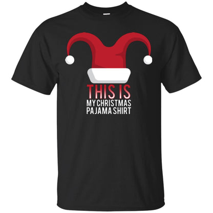 Christmas T-shirt This Is My Christmas Pajama Shirt Black