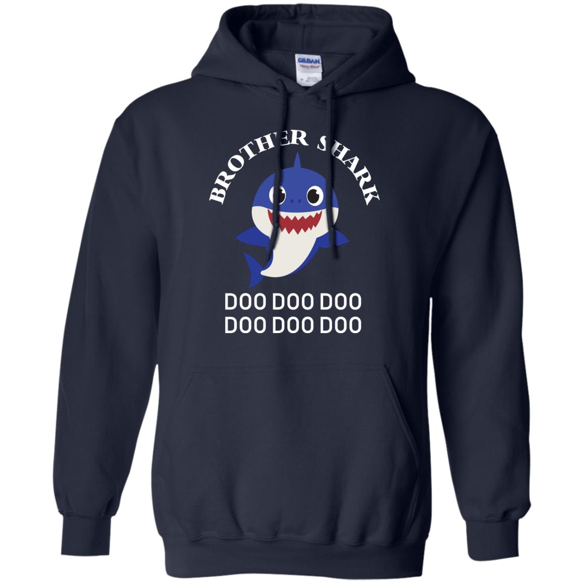 Brother Shark Family Shark Shirt Navy