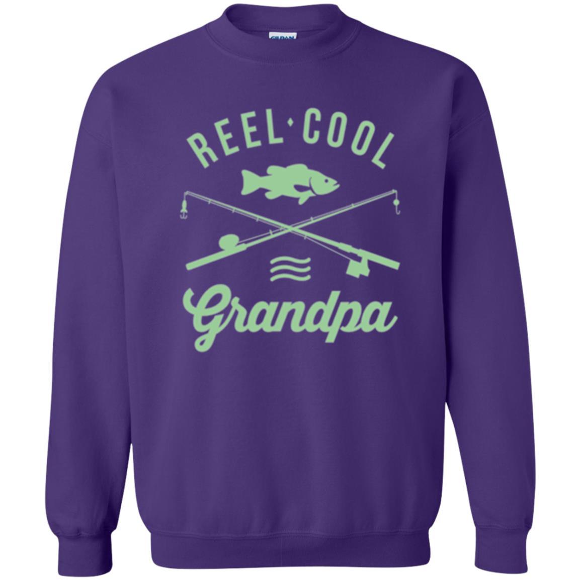 Fisherman T-shirt Retired Grandpa Reel Cool Purple
