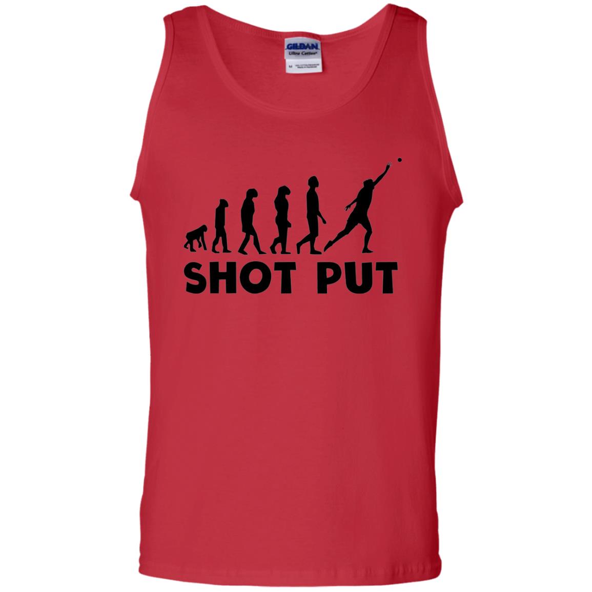 Funny Shot Put Evolution T-shirt Red