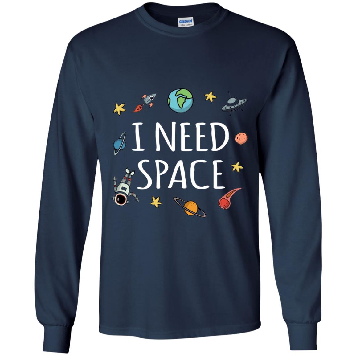 Funny I Need Space T-shirt Navy