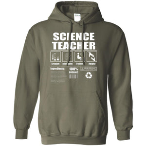 Science Teacher Shirt Creative Intelligent Patient HelpfulG185 Gildan Pullover Hoodie 8 oz.
