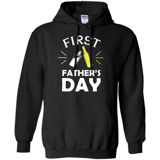 First Father's Day Shirt Black