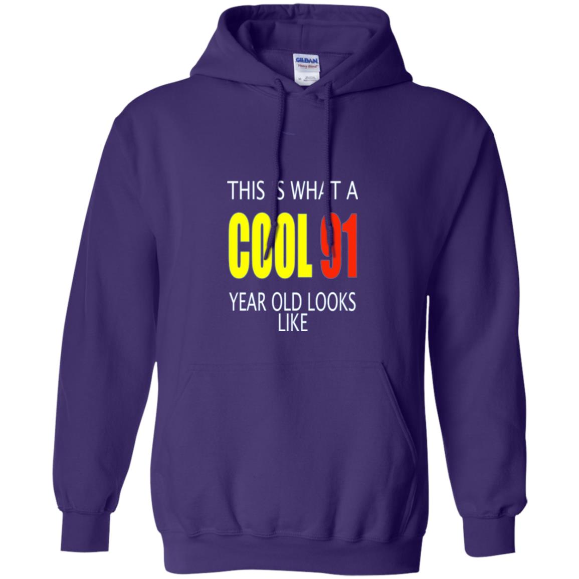 Cool 91 Years Old Birthday Gifts This Is What A Cool 91 Purple