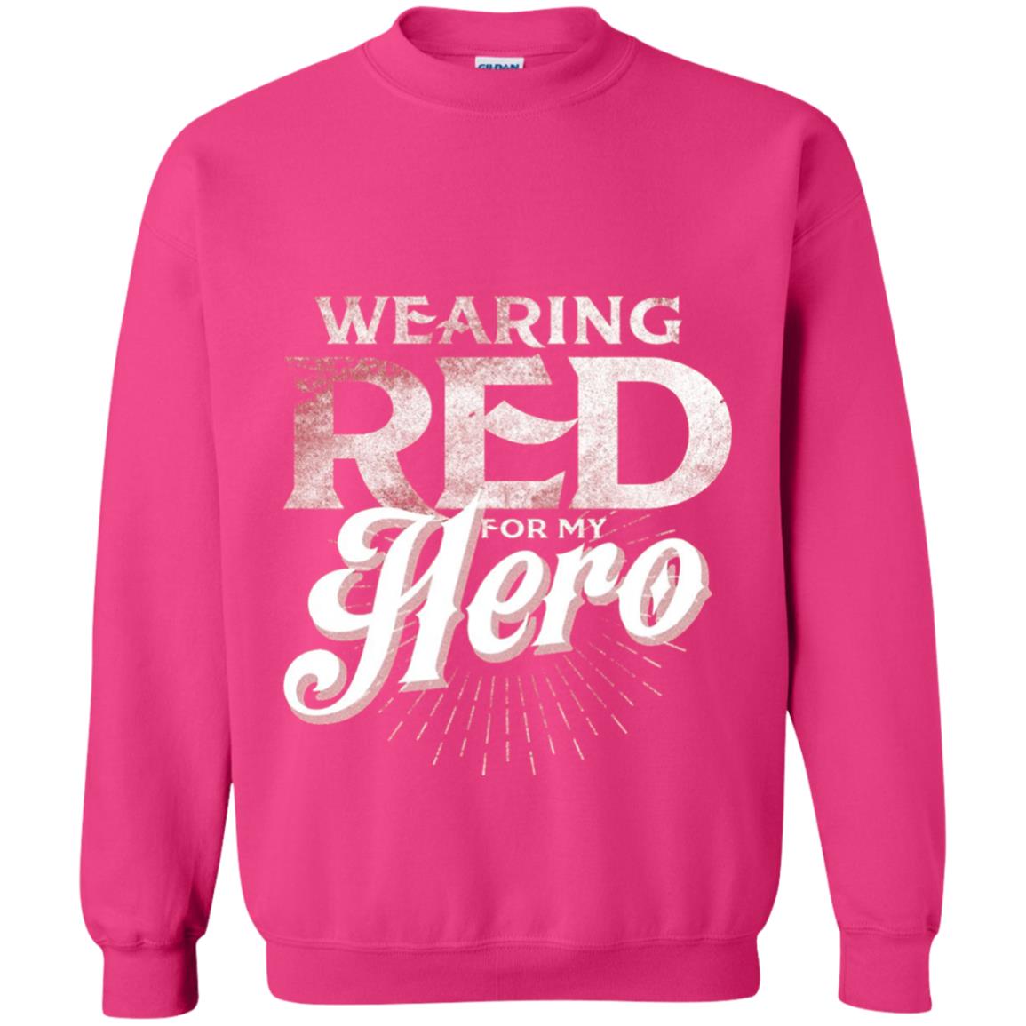 Wearing Red For My Hero Proud Us Army Shirt Heliconia