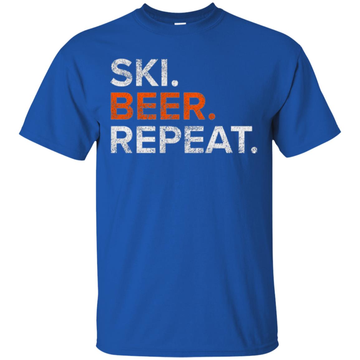 Ski And Beer Lovers T-shirt Royal