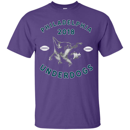 Dog Lover T-shirt Philly Philadelphia Underdogs Lii Game Day Purple