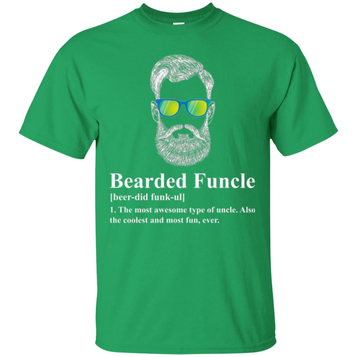 Uncle T-shirt Beared Funcle Irish Green