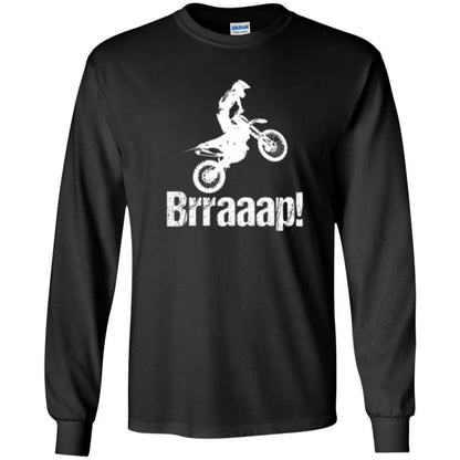 Motocross T-shirt Dirt Bike Rider Brraaap Black