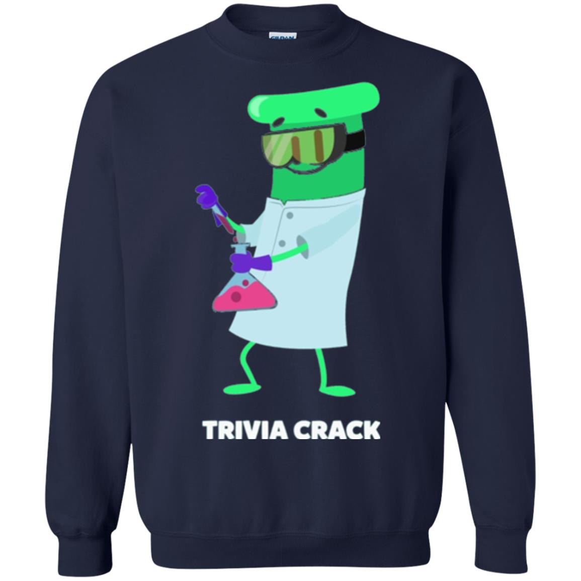 Cute Trivia Crack Scientist Al T-shirt Navy