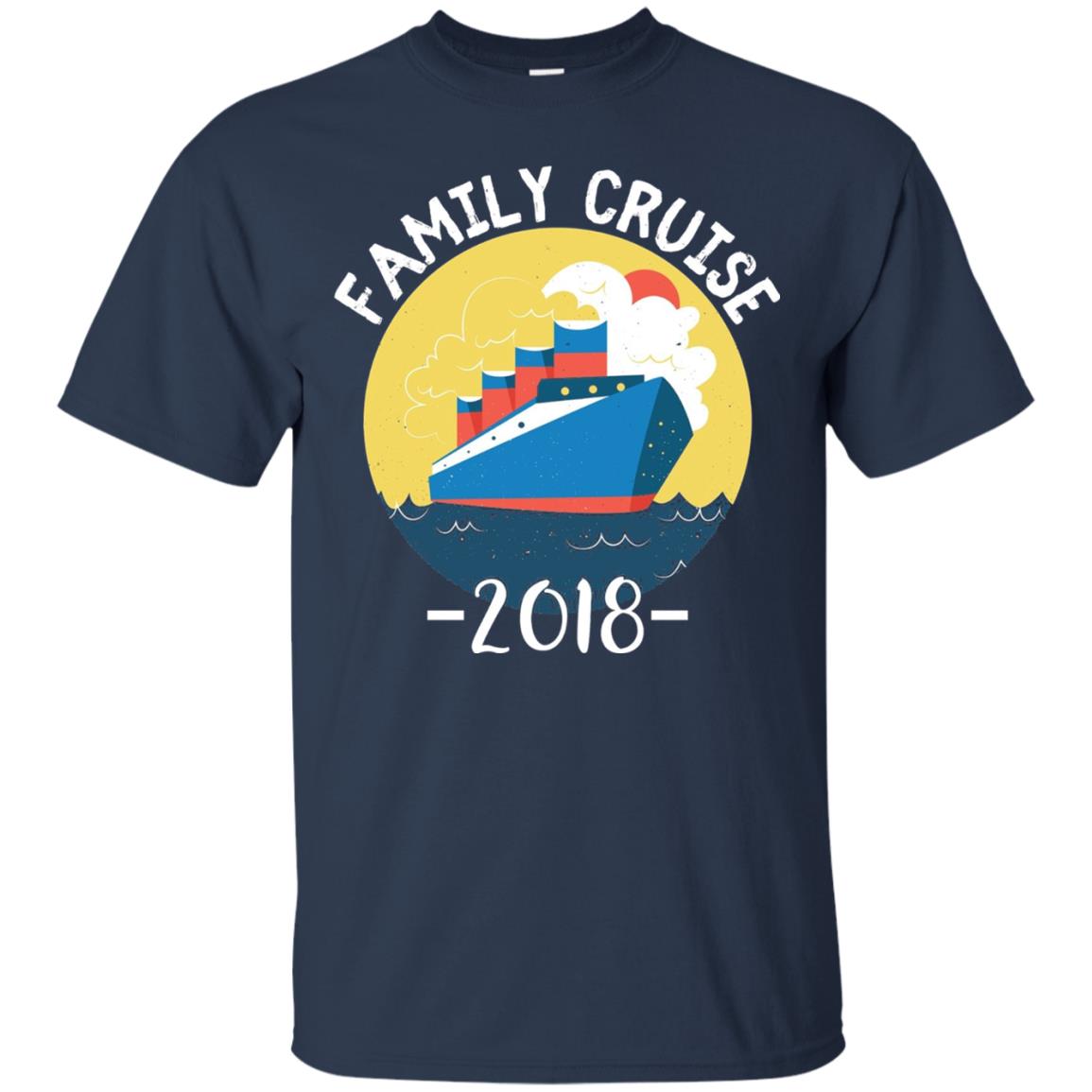 Summer Holiday T-shirt Family Cruise 2018 Navy
