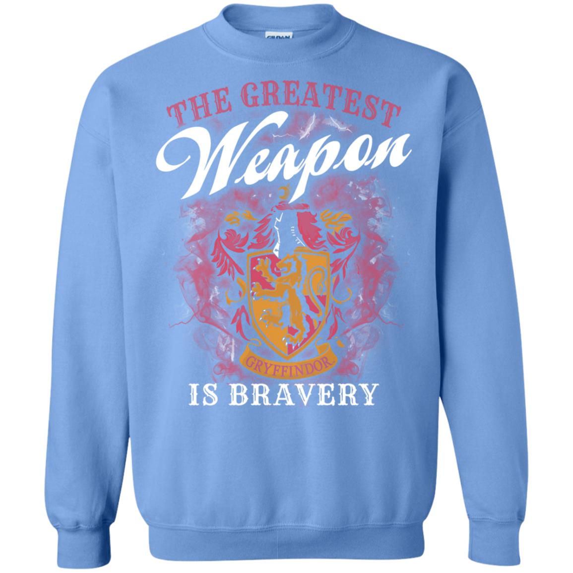 The Greatest Weapon Is Bravery Harry Potter Fan T-shirtG180 Gildan Crewneck Pullover Sweatshirt 8 oz.