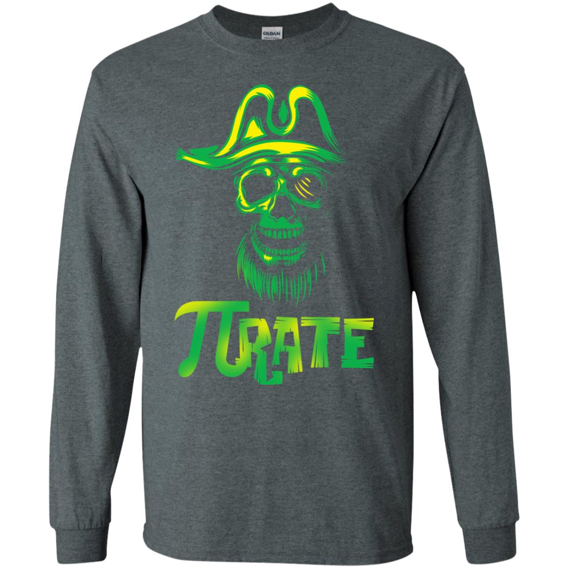 Pi Day T-shirt Funny Pirate Dark Heather