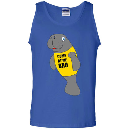 Manatee Novelty Come At Me Bro T-shirt Royal