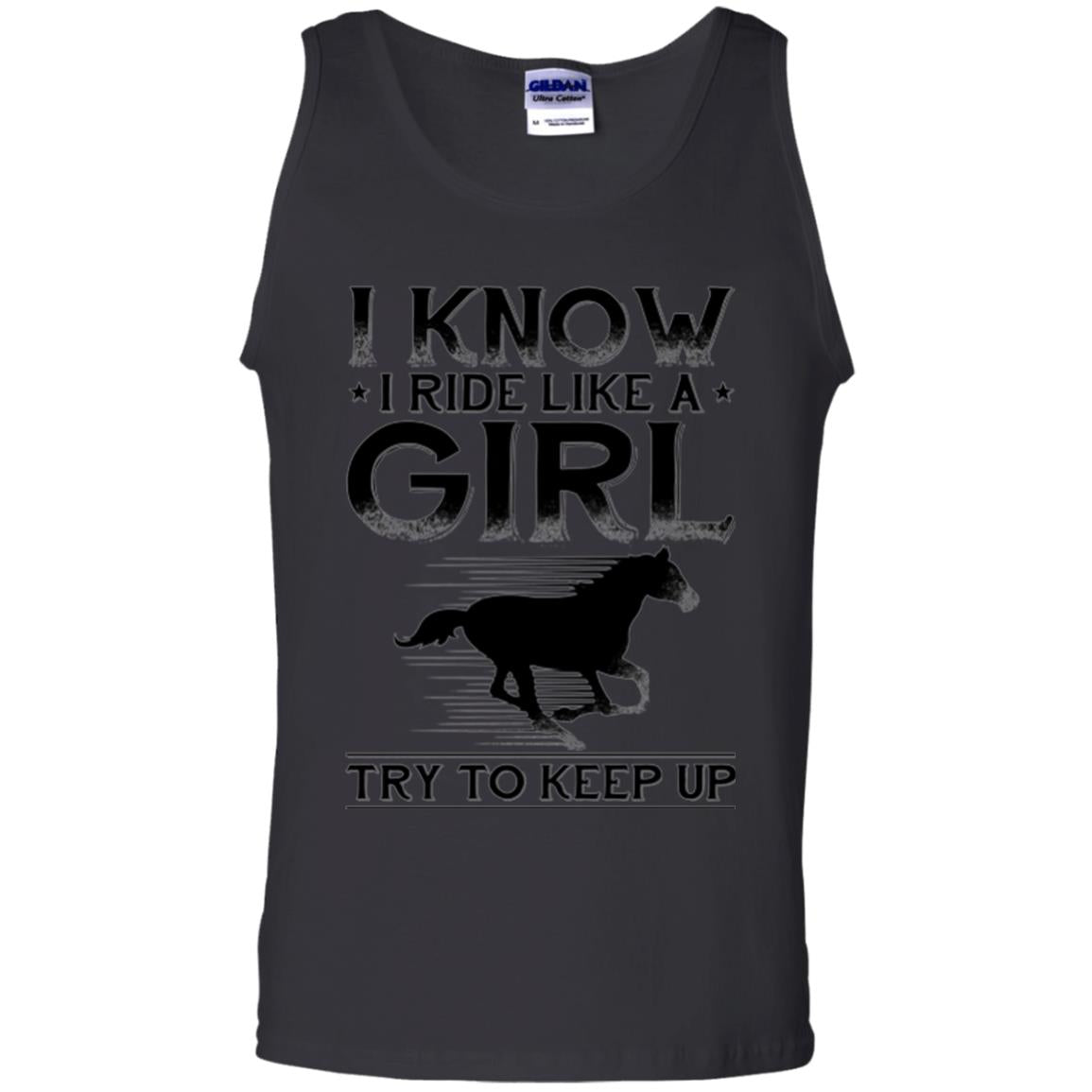 Horse Lovers T-shirt I Know I Ride Like A Girl Black