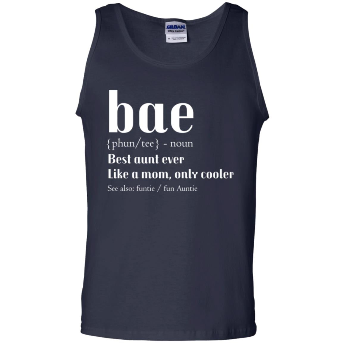 Aunt T-shirt Bae Best Aunt Ever Navy