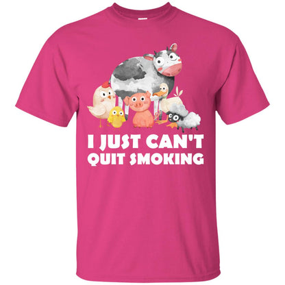 I Just Can_t Quit Smoking Smoke Meats And Bar-b-cue T-shirt Heliconia