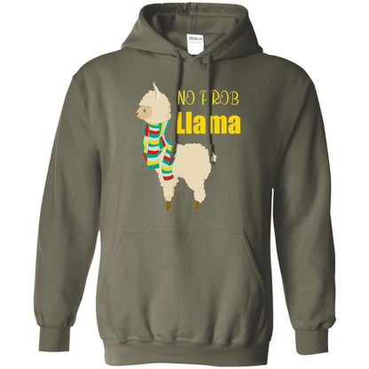 No Prob Llama T-shirt Military Green
