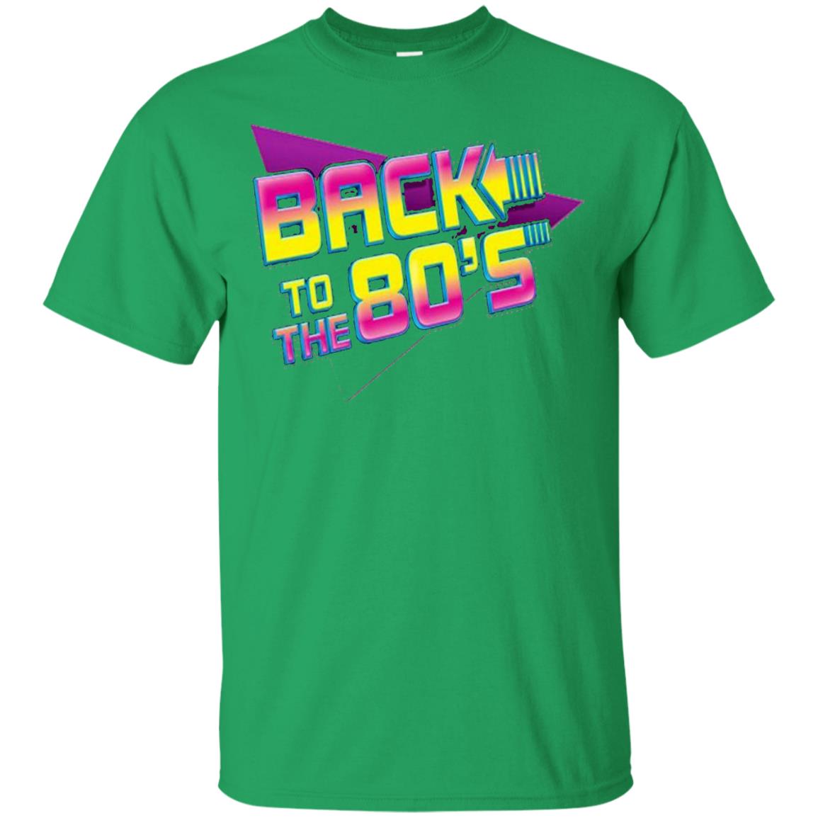 Back To The 80s Graphic Retro Novelty T-shirt Irish Green
