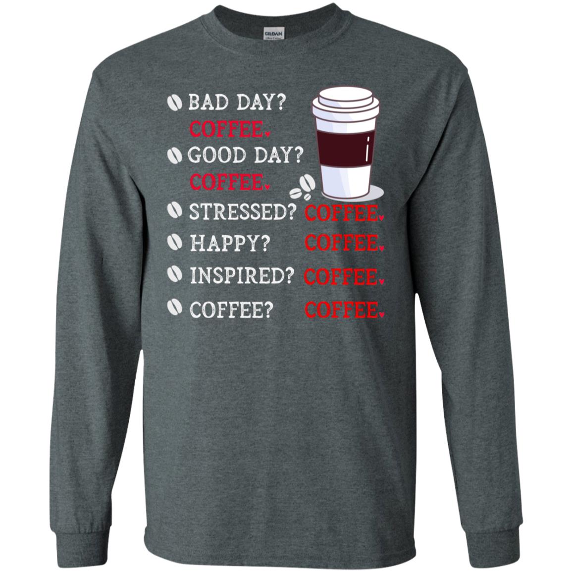 Coffee Idea Gift Shirt For Mens Womens Dark Heather