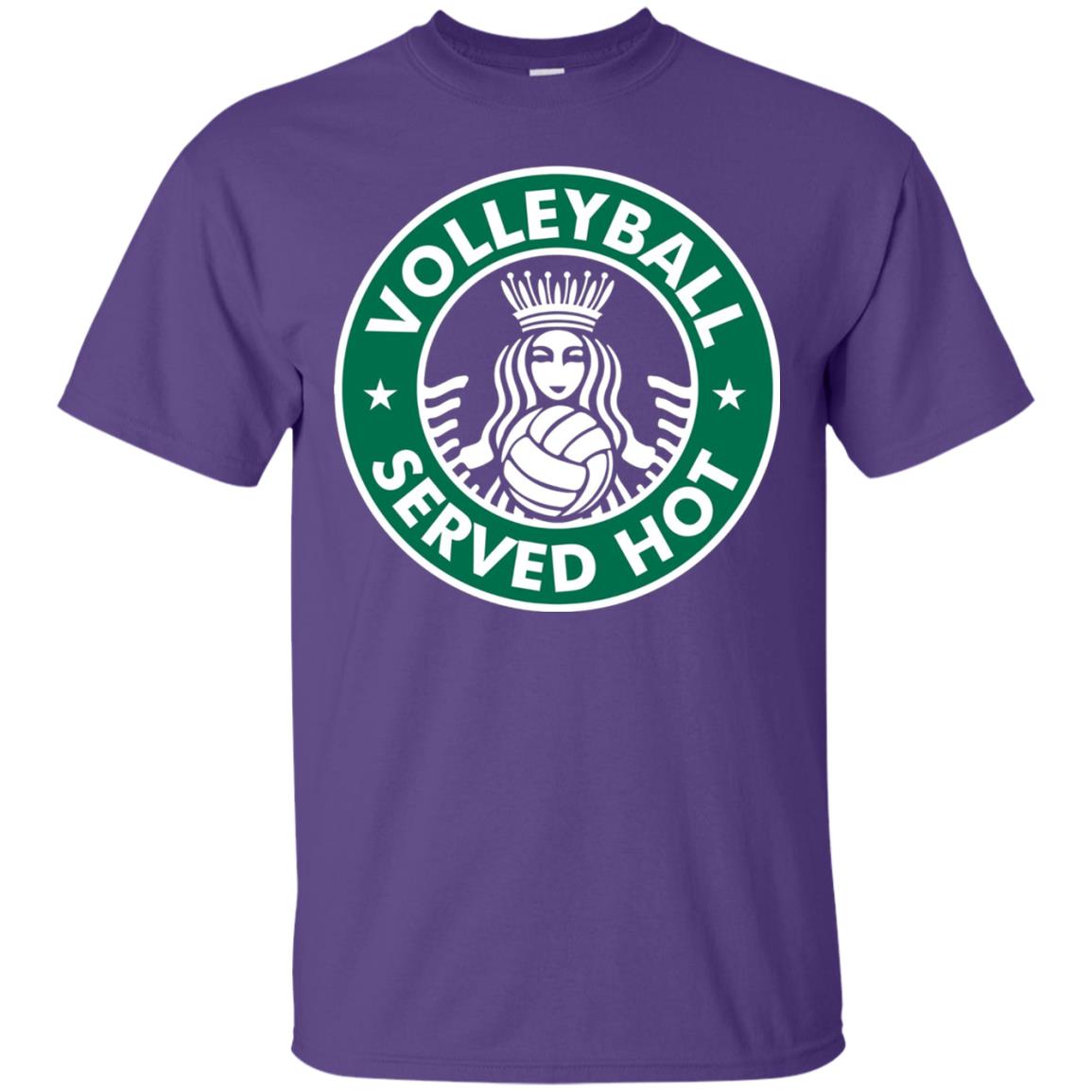 Volleyball Served Hot Great Volleyball Player Shirt Purple