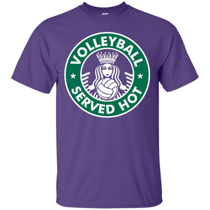 Volleyball Served Hot Great Volleyball Player Shirt Purple
