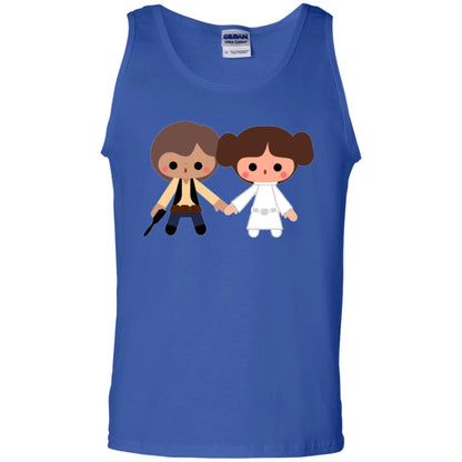 Cartoon T-shirt Han Solo Princess Leia Royal