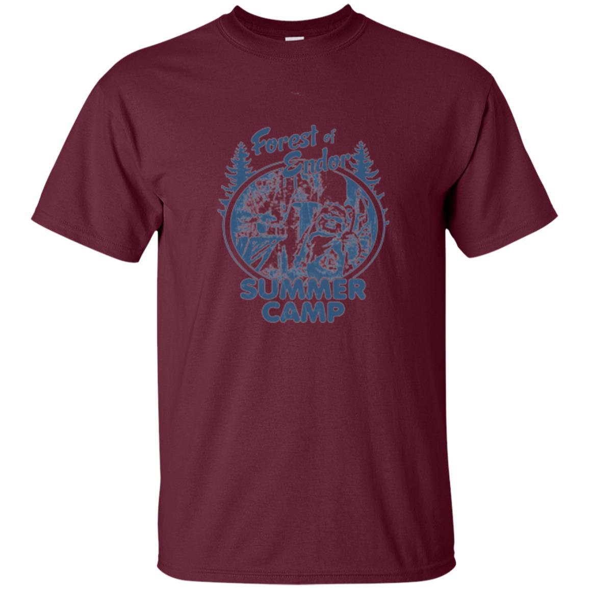Film T-shirt Wicket Ewoks Endor Forest Summer Camp Maroon