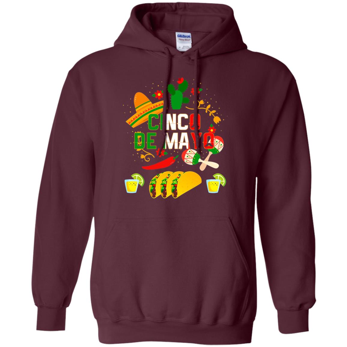 Fiesta Cinco De Mayo T-shirt Cinco De Mayo Maroon