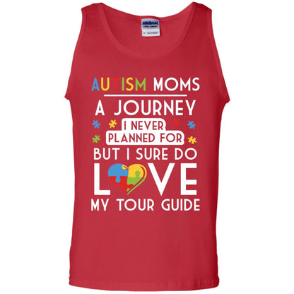 Autism Mom Shirt Autism Mom A Journey Of Love Red