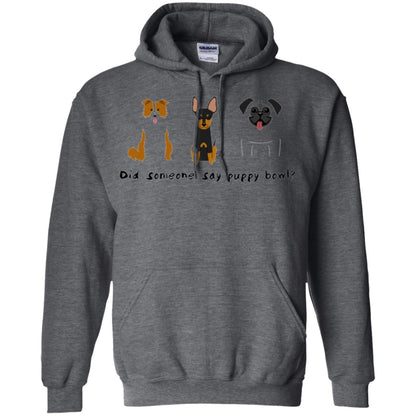 Puppy Bowl Football Funny Dog T-shirt Dark Heather